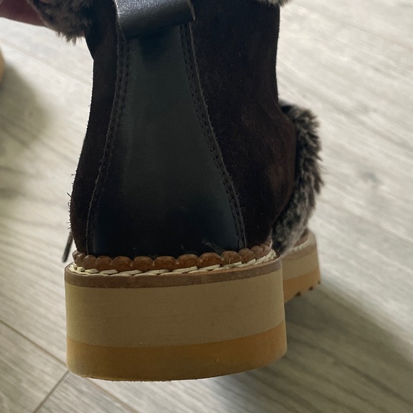 Fur/suede Booties - Picture 10 of 12